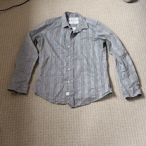 Frank & Eileen Black and White Striped Blouse